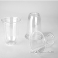 Plastic Recyclable Cold Drinking Disposable Transparent Plastic Cups With Lid Supplier